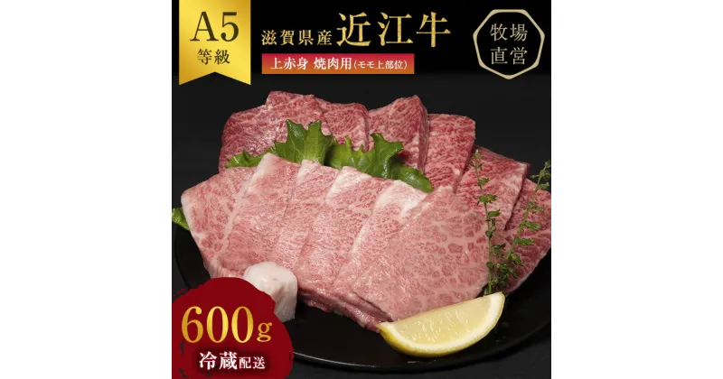 【ふるさと納税】【近江牛 西川畜産】A5ランク雌牛　上赤身焼肉用　約600g　 ふるさと納税 近江牛 お肉 牛肉 焼肉 バーベキュー モモ 焼肉用 A5ランク 　お届け：繁忙期に限り納期最長3～5ヶ月。納期指定不可