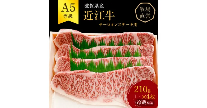 【ふるさと納税】【近江牛 西川畜産】A5ランク雌牛　サーロインステーキ用　約210g×4枚　 ふるさと納税 ステーキ a5 近江牛 お肉 牛肉 サーロイン A5ランク 　お届け：繁忙期に限り納期最長3～5ヶ月。納期指定不可