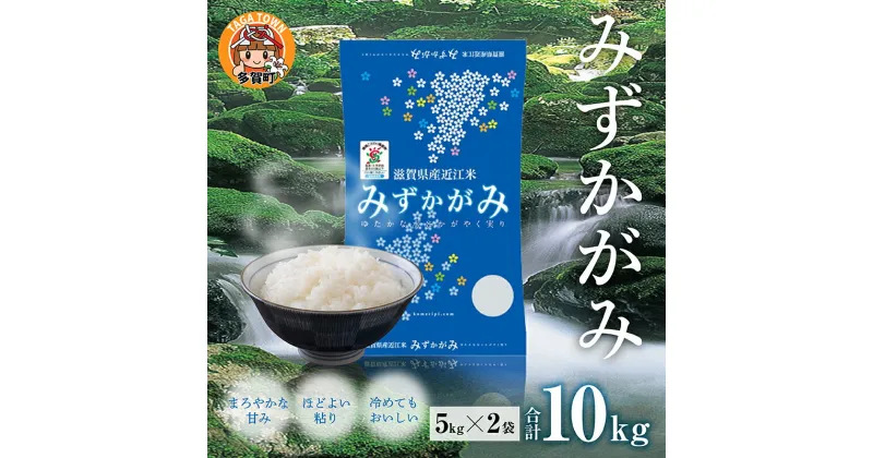 【ふるさと納税】【令和6年産】みずかがみ 10kg（5kg × 2袋） BG無洗米 [B-00403] / 滋賀県産 多賀町 米 お米 白米 ご飯 精米 袋 国産 無洗米 送料無料