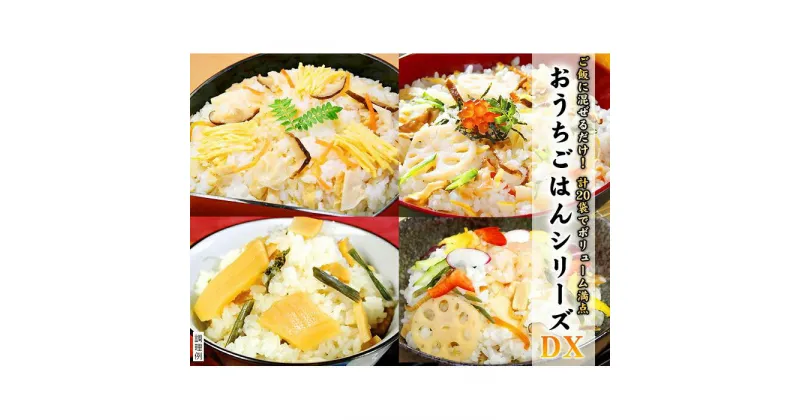 【ふるさと納税】【京都　味の顔見世】簡単・便利な混ぜご飯の素！おうちごはんシリーズ20DX