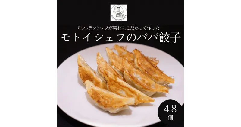 【ふるさと納税】【Restaurant MOTOI】モトイシェフのパパ餃子　2セット（1箱） | 24個×2セット 48個 京都 ミシュラン ぎょうざ お取り寄せ お土産 ギフト 贈答 餃子 冷凍 ご当地 お祝い 中華 モトイギョーザ レストランモトイ