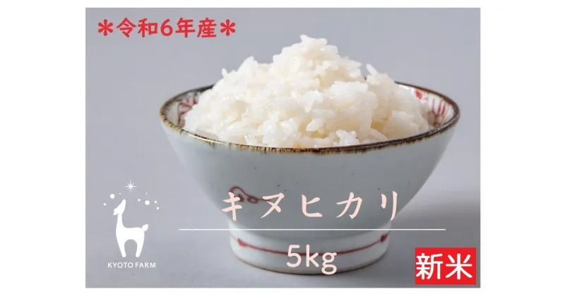 【ふるさと納税】【京都ファーム】令和6年産 京都ファームのキヌヒカリ 精米5kg | 新米 令和6年度産 きぬひかり 京都産 京都米 米 お米 ごはん 5キロ