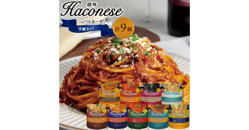 【ふるさと納税】【創味】ハコネーゼ9種セット9個セット （ パスタソース 食べ比べ スパゲッティ パスタ ソース レトルト 小分け 簡単調理 ）《レビューキャンペーン対象》 | パスタソース 食べ比べ スパゲッティ パスタ ソース レトルト 簡単調理 新商品 おすすめ 人気