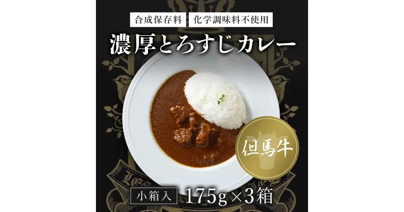 【ふるさと納税】 無添加【但馬牛濃厚とろすじカレー】(小箱入り175g×3箱)　ふるさと納税 但馬牛 カレー 濃厚 とろすじ 無添加 飛燕 レ・ジロンデル 京都府 福知山市 FCDA001