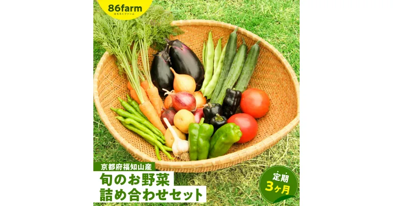 【ふるさと納税】 京都府福知山産　旬のお野菜詰め合わせセット（定期便3カ月） ふるさと納税 旬の野菜 詰め合わせ セット 栽培期間中農薬 肥料不使用 京都府 福知山市 FCAM002