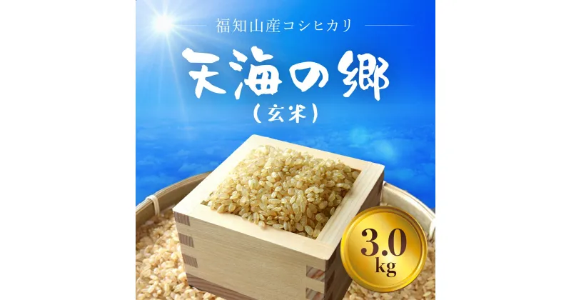 【ふるさと納税】 【令和6年産新米】福知山産コシヒカリ『天海の郷』天空に広がる天海の郷　3kg（玄米）ふるさと納税 こめ コメ 米 コシヒカリ こしひかり 玄米 おいしい 美味しい 美容 健康 天空 雲海 天海の郷 京都府 福知山市 FCCM012