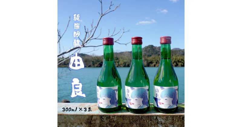 【ふるさと納税】 純米吟醸 由良 300ml×3本 日本酒 辛口 地酒 限定パッケージ 【送料無料】 贈答 熨斗