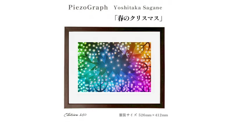 【ふるさと納税】相根良孝 ピエゾグラフ 絵画「春のクリスマス」 額装サイズ526mmx412mm 額縁付き アート インテリア 現代版画 出産祝い 進学祝い 成人祝い 就職祝い 退職記念 結婚祝い 結婚記念のお祝い お誕生日 長寿のお祝い 新築祝い 開業のお祝い 綾部 京都【送料無料】