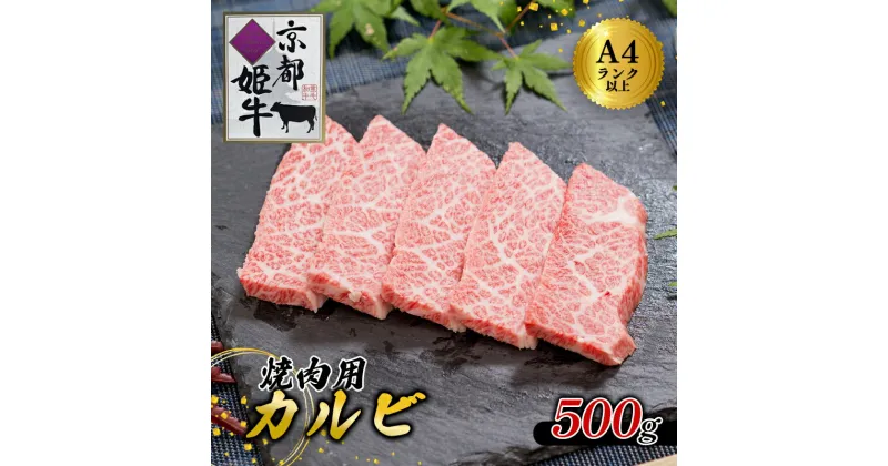 【ふるさと納税】《レビューキャンペーン対象》国産牛肉 京都姫牛 カルビ焼肉用 500g 【 冷凍 国産 牛肉 カルビ 焼き肉 BBQ 牛 和牛 お祝い 誕生日 記念日 お取り寄せ グルメ プレゼント 贈り物 贈答 ギフト 京都 綾部 】