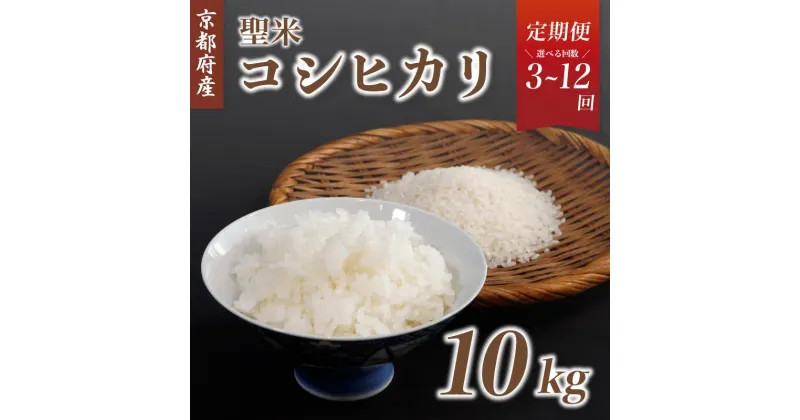 【ふるさと納税】【令和6年産 新米】《選べるお届け回数》【定期便】新米 京都府産コシヒカリ「聖米」白米10kg （ 3回 / 6回 / 12回 ）【 お米 米 白米 精米 こしひかり 国産 選べる 定期便 毎月発送 京都 綾部 】