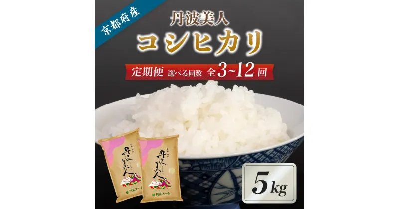 【ふるさと納税】【令和6年産 新米】《選べるお届け回数》【定期便】新米 京都府産コシヒカリ「丹波美人」白米5kg （ 3回 / 6回 / 12回 ）【 お米 米 白米 精米 こしひかり 国産 選べる 定期便 毎月発送 京都 綾部 】