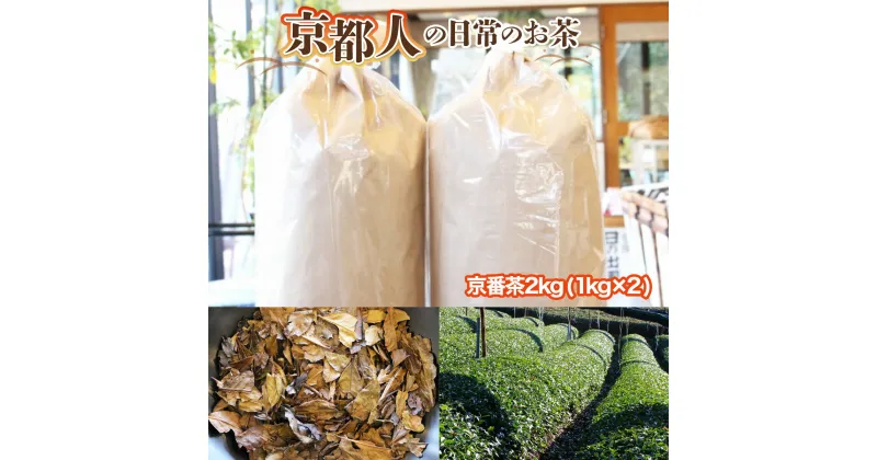 【ふるさと納税】京都人の日常のお茶 京番茶2kg（1kg×2）　番茶 お茶 宇治茶 緑茶　AG01