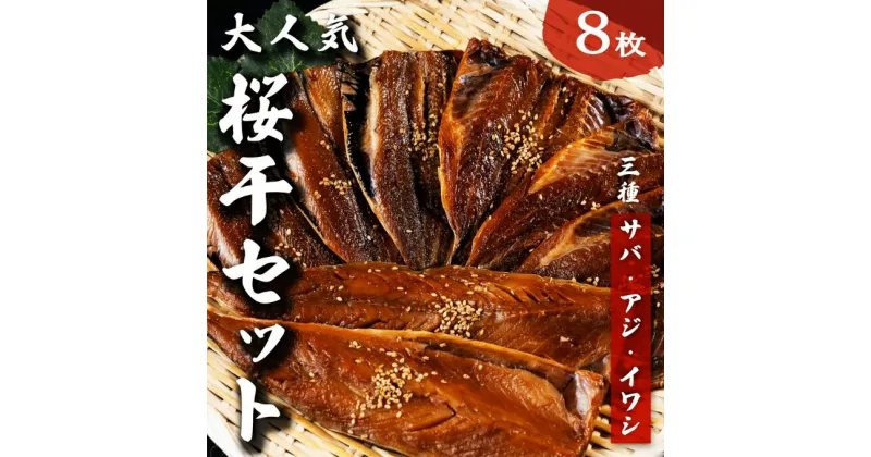 【ふるさと納税】海の京都 大人気 桜干セット 3種8枚 やまいち 桜干 魚貝類 干物 醤油漬け たまり醤油 オリジナル 出汁 京都 日本海 アジ イワシ サバ 魚介 丹後　魚貝類・干物