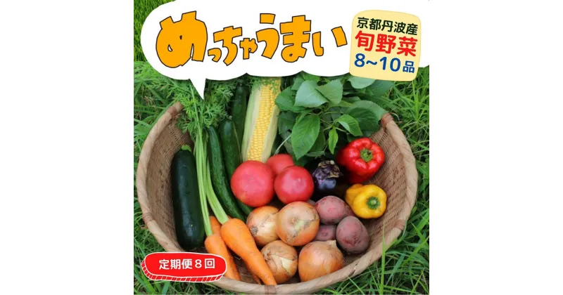 【ふるさと納税】【8回定期便】＜369商店＞京都丹波産旬の野菜セット※全て栽培期間中農薬・化学肥料不使用