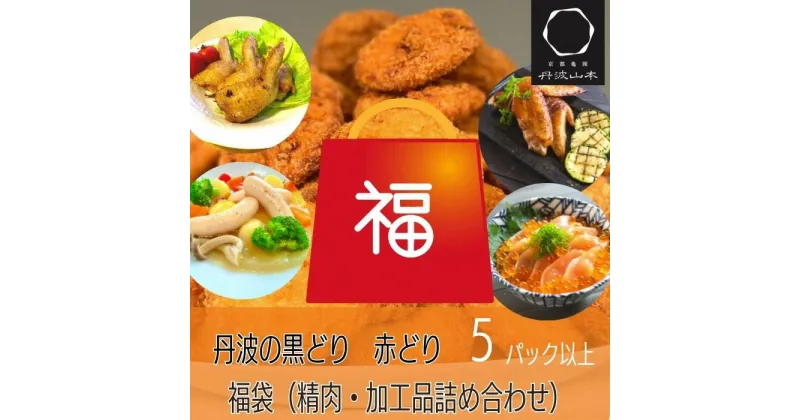 【ふるさと納税】期間限定 鶏肉・加工品 お楽しみ 福袋(小)おまかせ 5品 詰め合わせ 人気・チキンカツ30枚入＜京都亀岡丹波山本＞